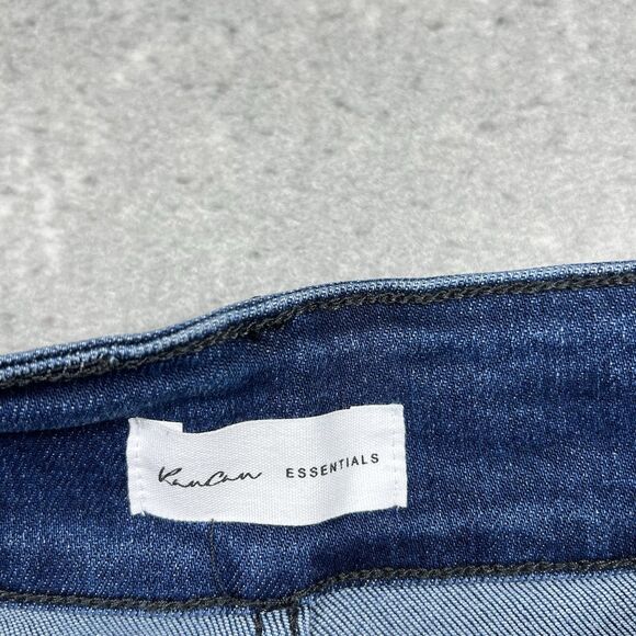 Kancan Jeans Womens Size 29 Blue High Rise Wide Leg Flare Jeans Pockets NWT - Picture 11 of 14